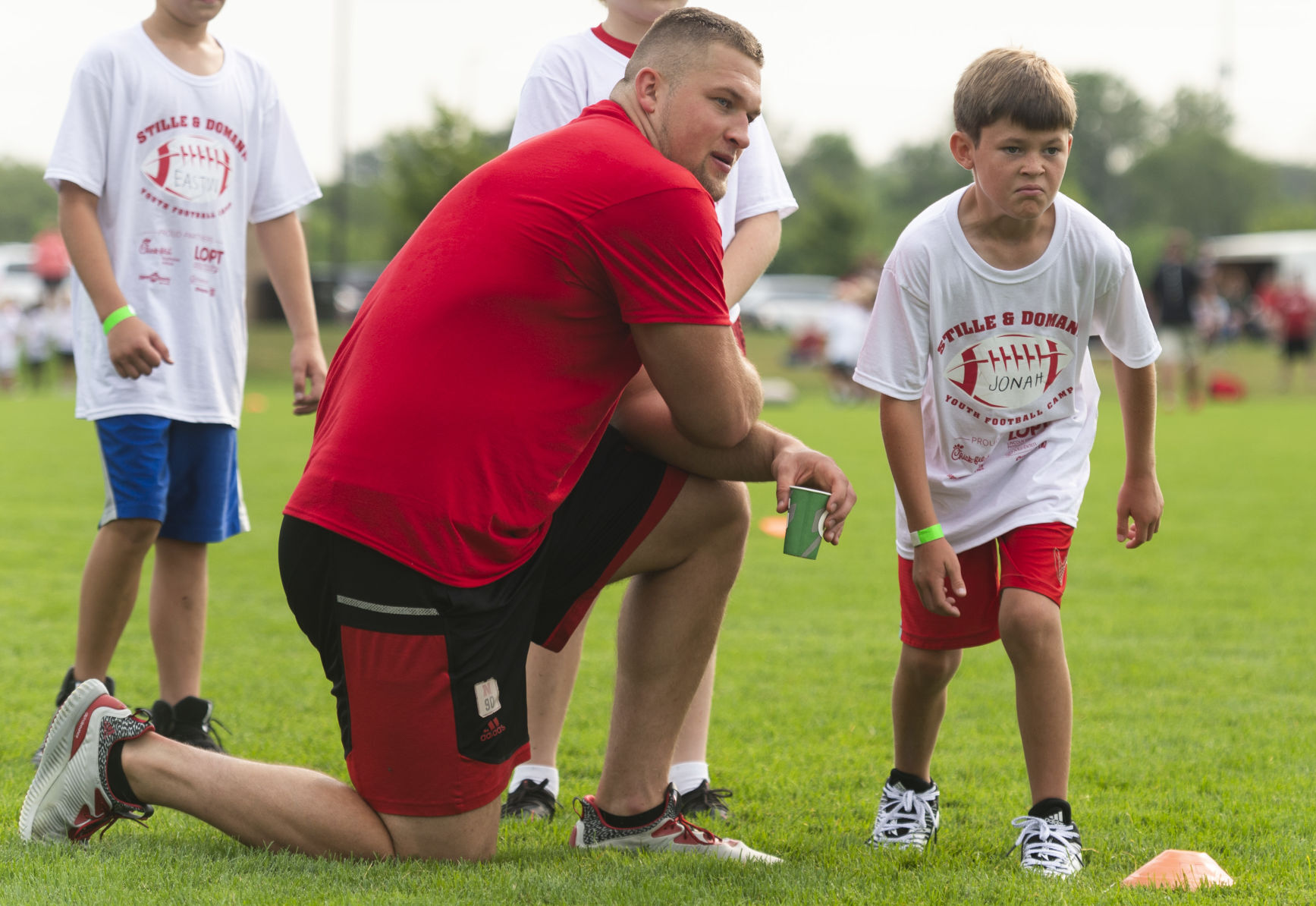 Stille and Domann youth football camp, 7.17